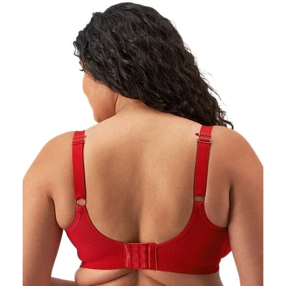 Elomi Matilda Plunge Bra Women's Haute Red Adjustable Straps Underwire JZZ406 - Picture 5 of 15